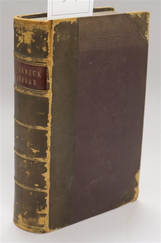 Reynolds, George William MacArthur - Pickwick Abroad; or The Tour in France, 1st edition, 8vo, soiled,